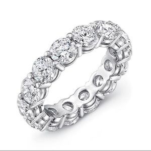 💎Round Diamond Wedding Band 925 Sterling Silver